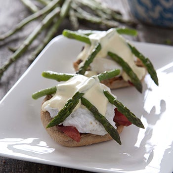 Eggs Benedict with Lighter Hollandaise