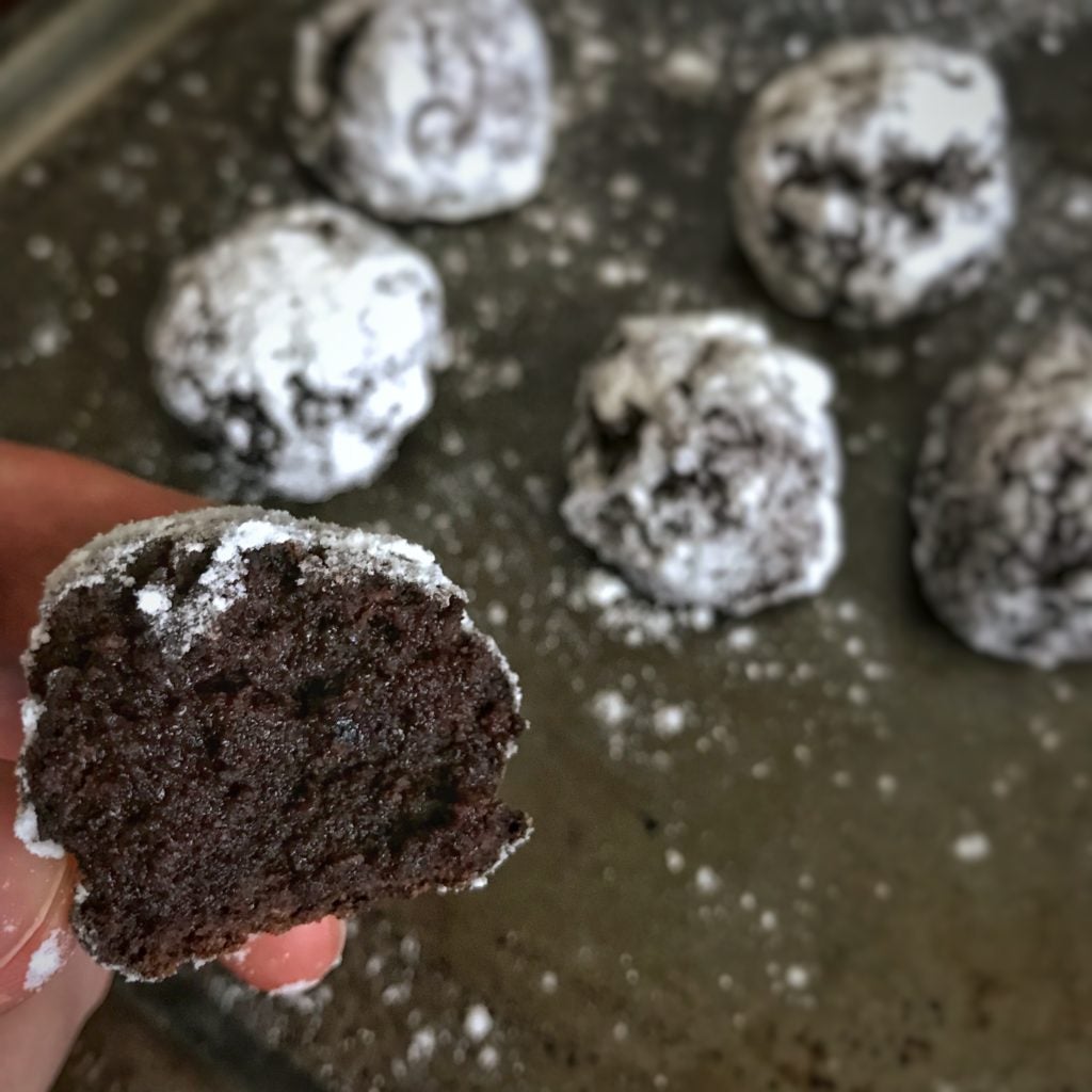 protein chocolate cake donut holes