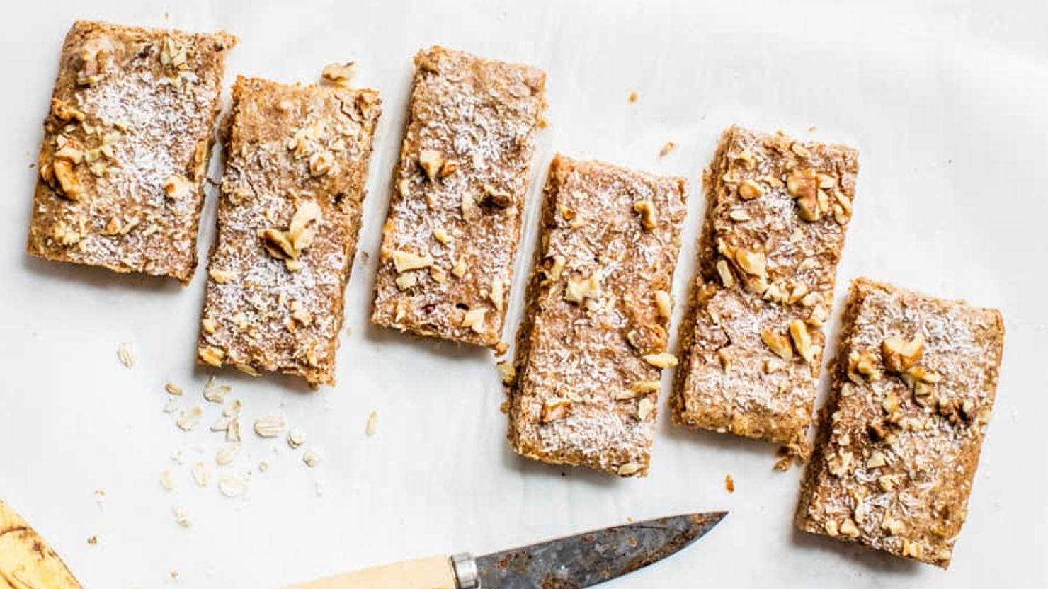 vegan baked banana protein bars