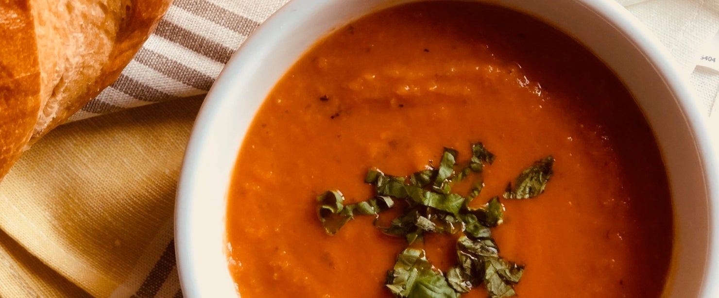 soups for winter: tomato basil
