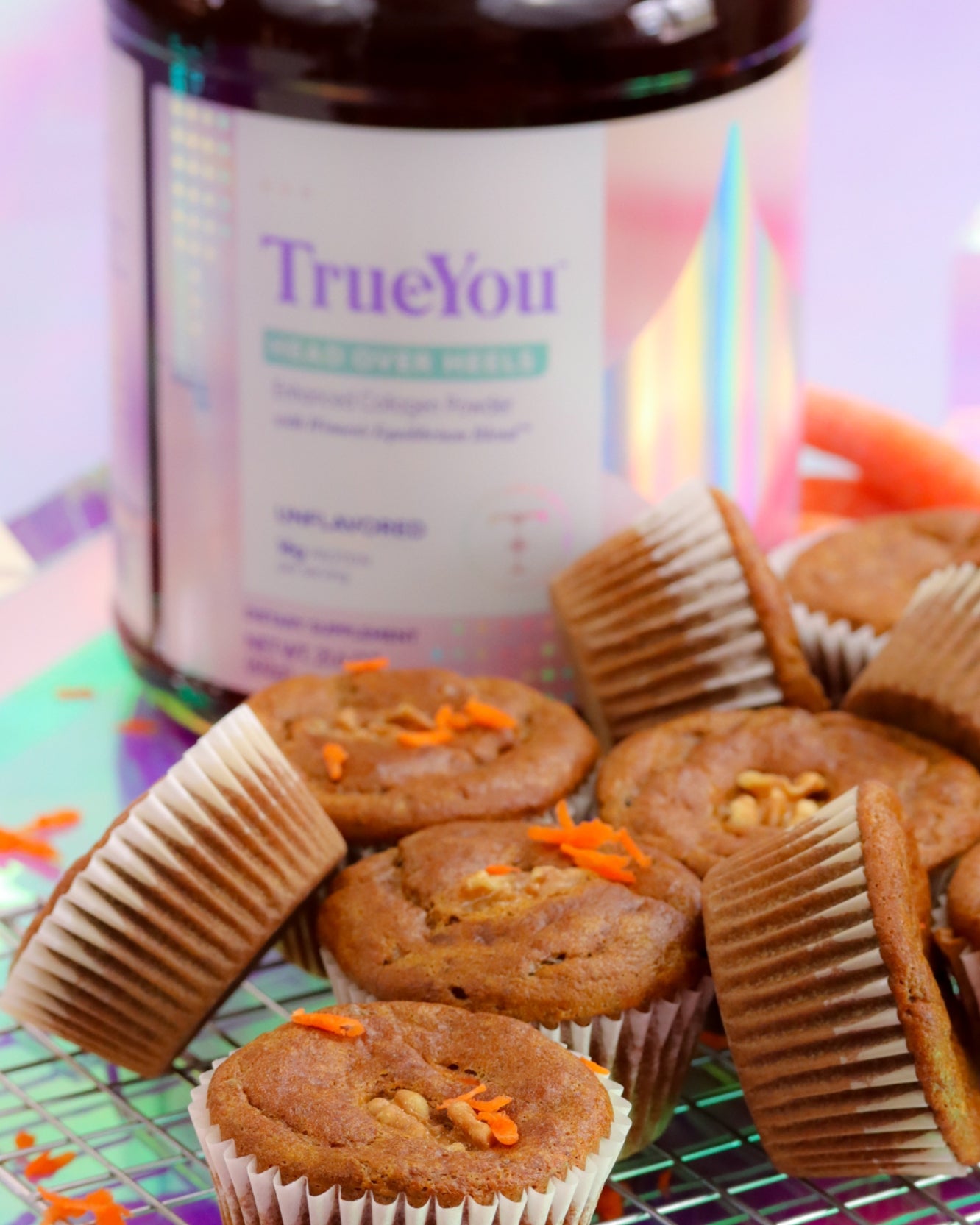 Collagen Carrot Cake Muffins