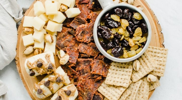 fall snacks: jerky board