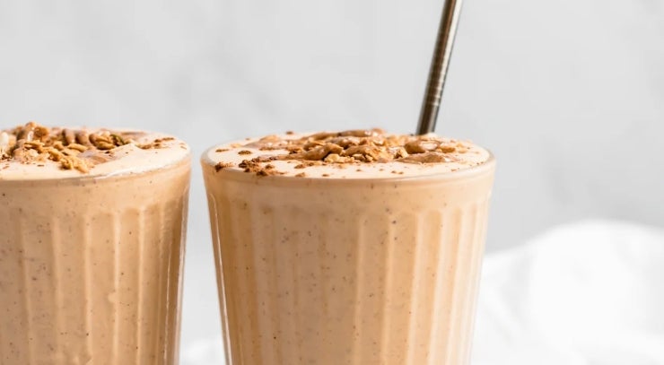 fall snacks: sweet potato smoothie