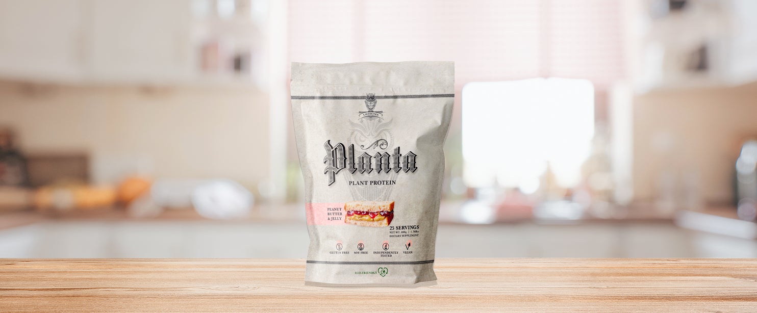 plant protein powder flavors: Planta peanut butter jelly