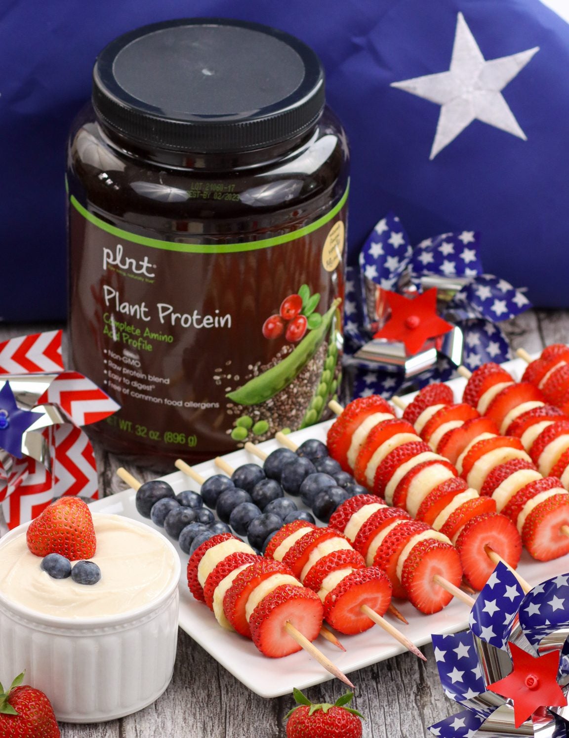 Memorial Day cookout: fruit skewers