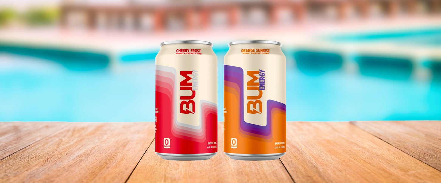 BUM energy drinks