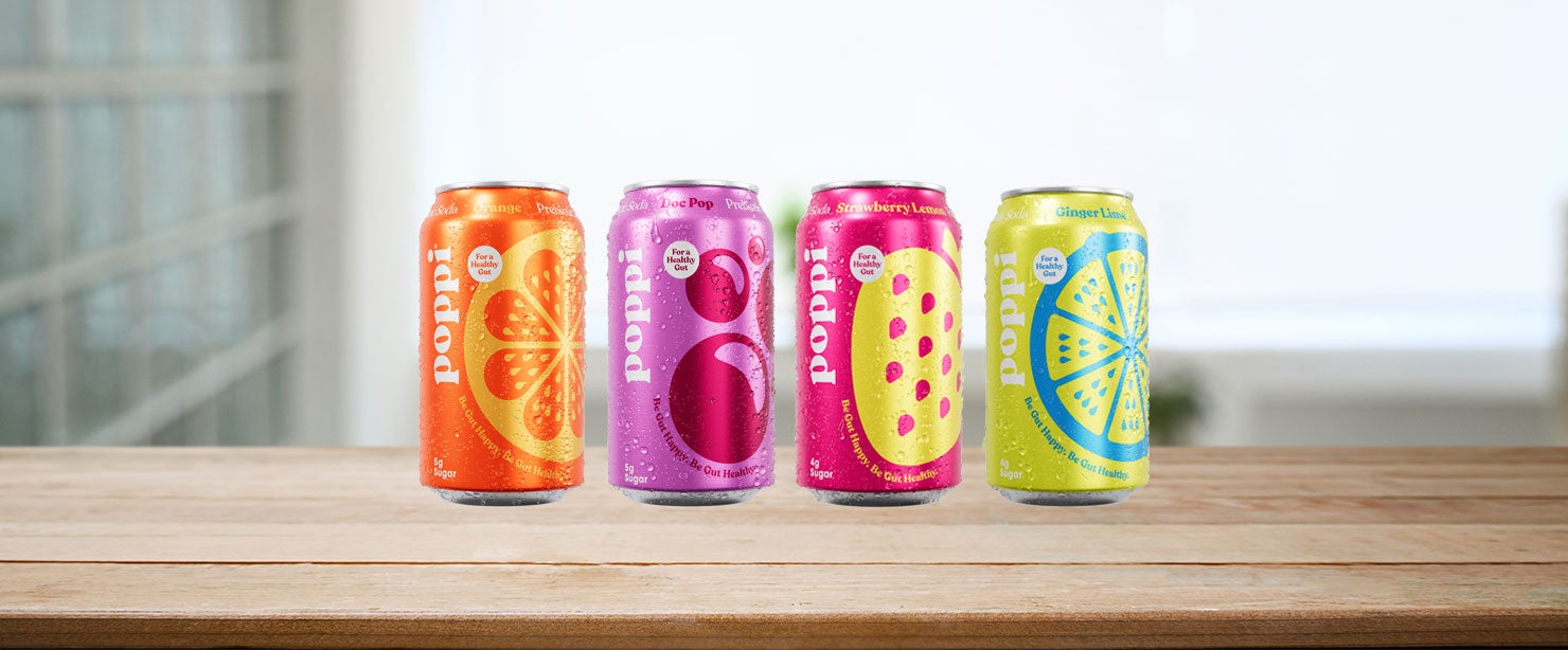 POPPI prebiotic sodas