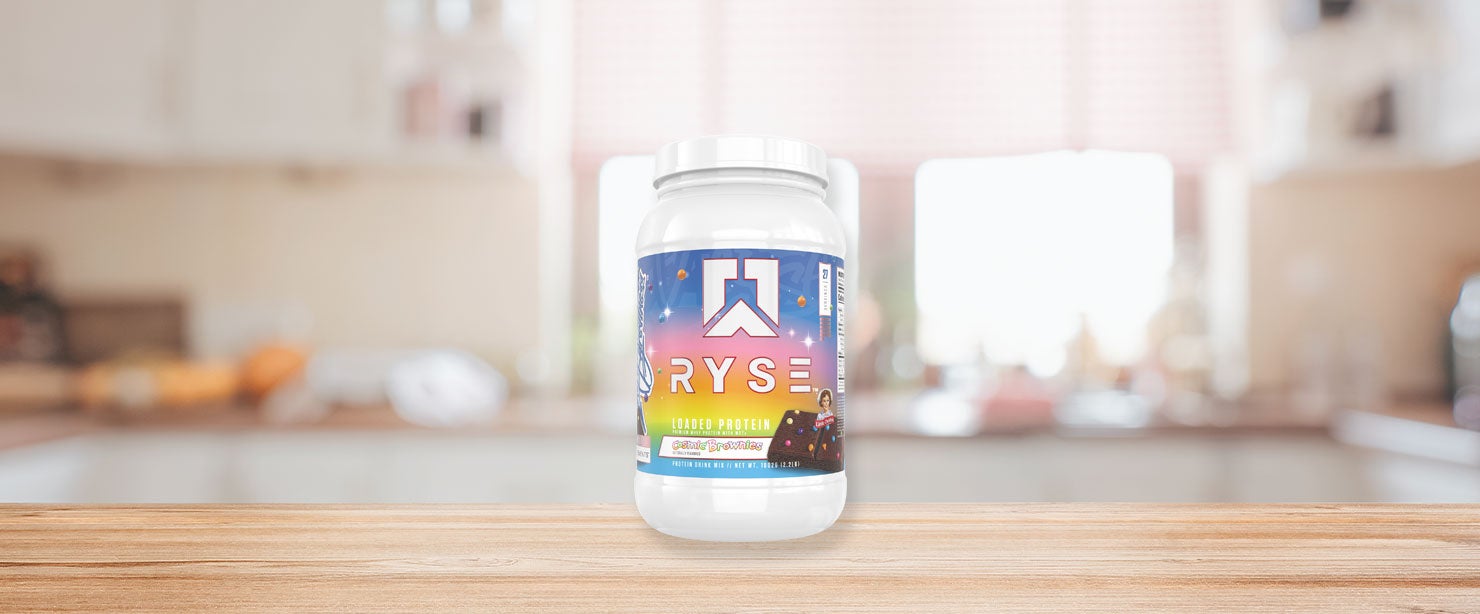RYSE loaded protein cosmic brownies